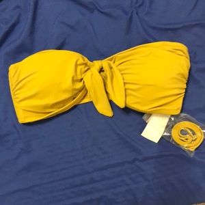 Mustard yellow bikini top